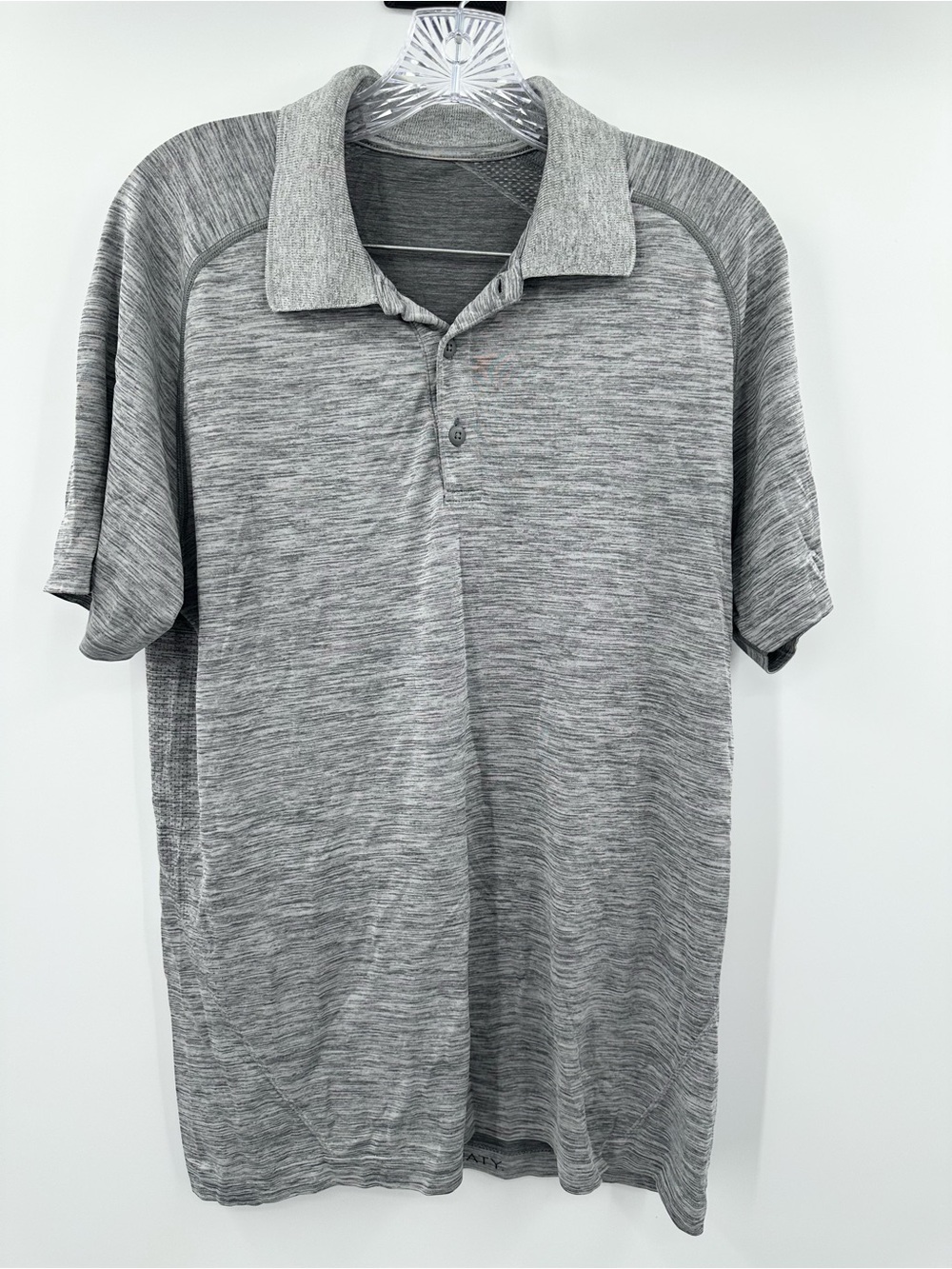 Lululemon Men’s Gray Metal Vent Tech Polo Shirt Size Medium